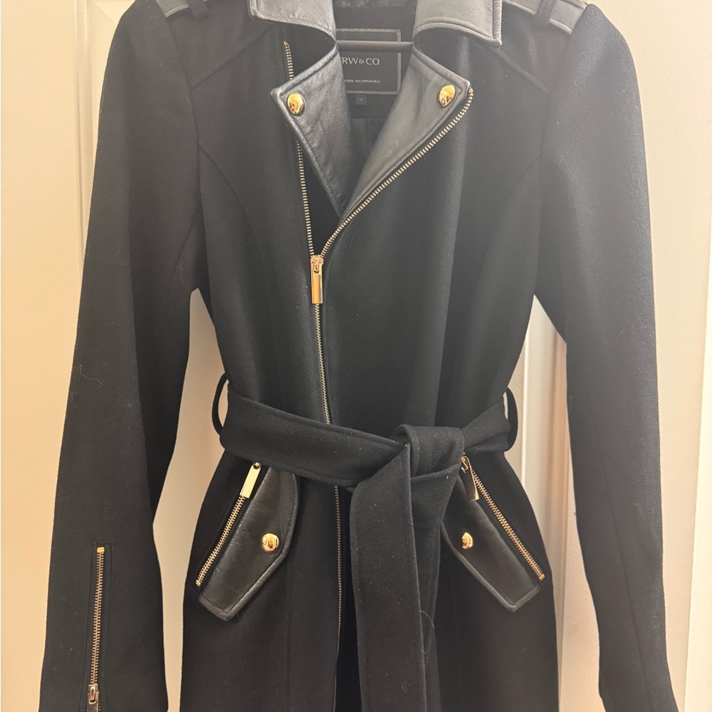 Black Belted Women's Coat